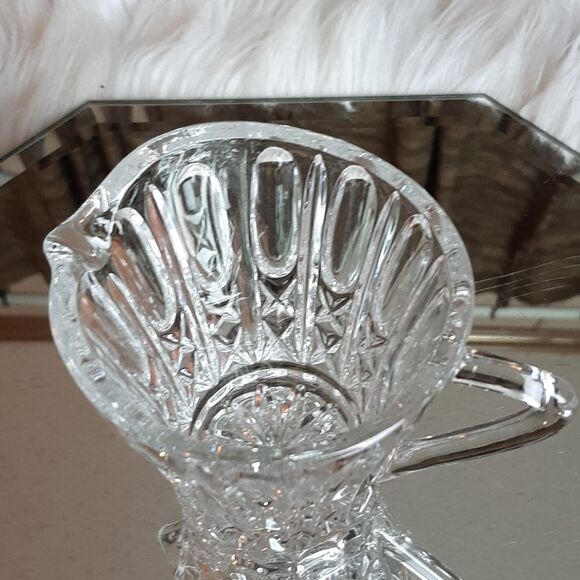   Vintage Lead Crystal Sugar Creamer & Tray  4 Piece Set - Picture 10 of 11